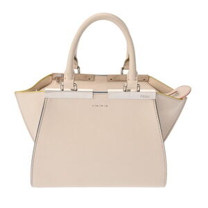 Fendi Trois Jours White Leather Handbag